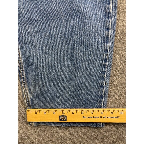 Vintage Levi's 540 Relaxed Jeans Men's W40 Blue Denim Tapered Leg Leather Patch - Picture 7 of 13